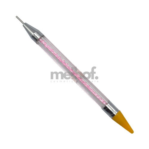 NAM24 Nailart Steinpicker rosa | 2in1 Dotting Tool + Wachsspitze